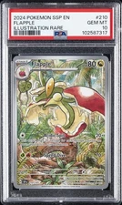 2024 POKEMON SSP EN-SURGING SPARKS ILLUSTRATION RARE #210 FLAPPLE PSA 10