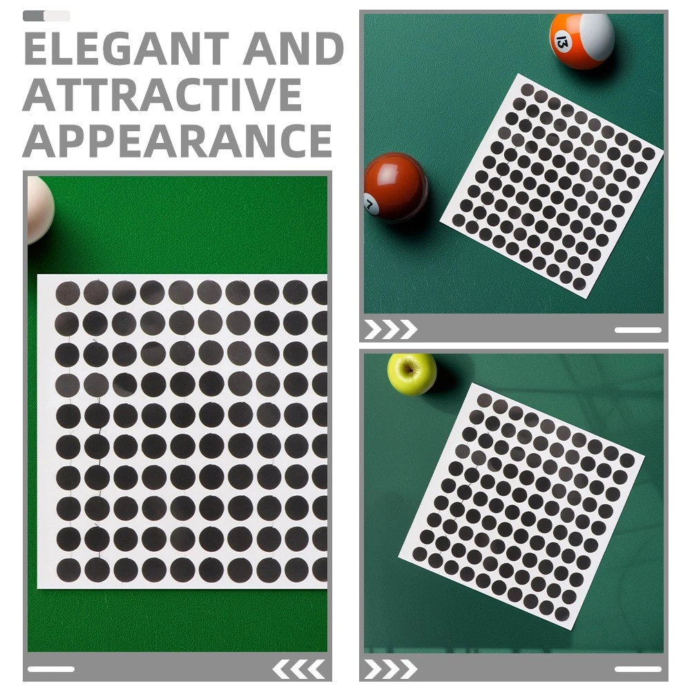 Pool Table Black Marker Dots Fabric 4Sheet Reusable Billiards Spots