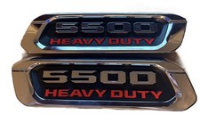 Dodge Ram 5500 Heavy Duty Emblem Badge Oem Mopar L R Hood Emblems Chrome Red Dodge Ram 5500 Heavy Duty Emblem Badge Oem Mopar L R Hood Emblems Chrome Red