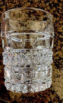 Set of (4) Bohemia Czech Crystal 4'' Double Old Fashion Whiskey Glasses.