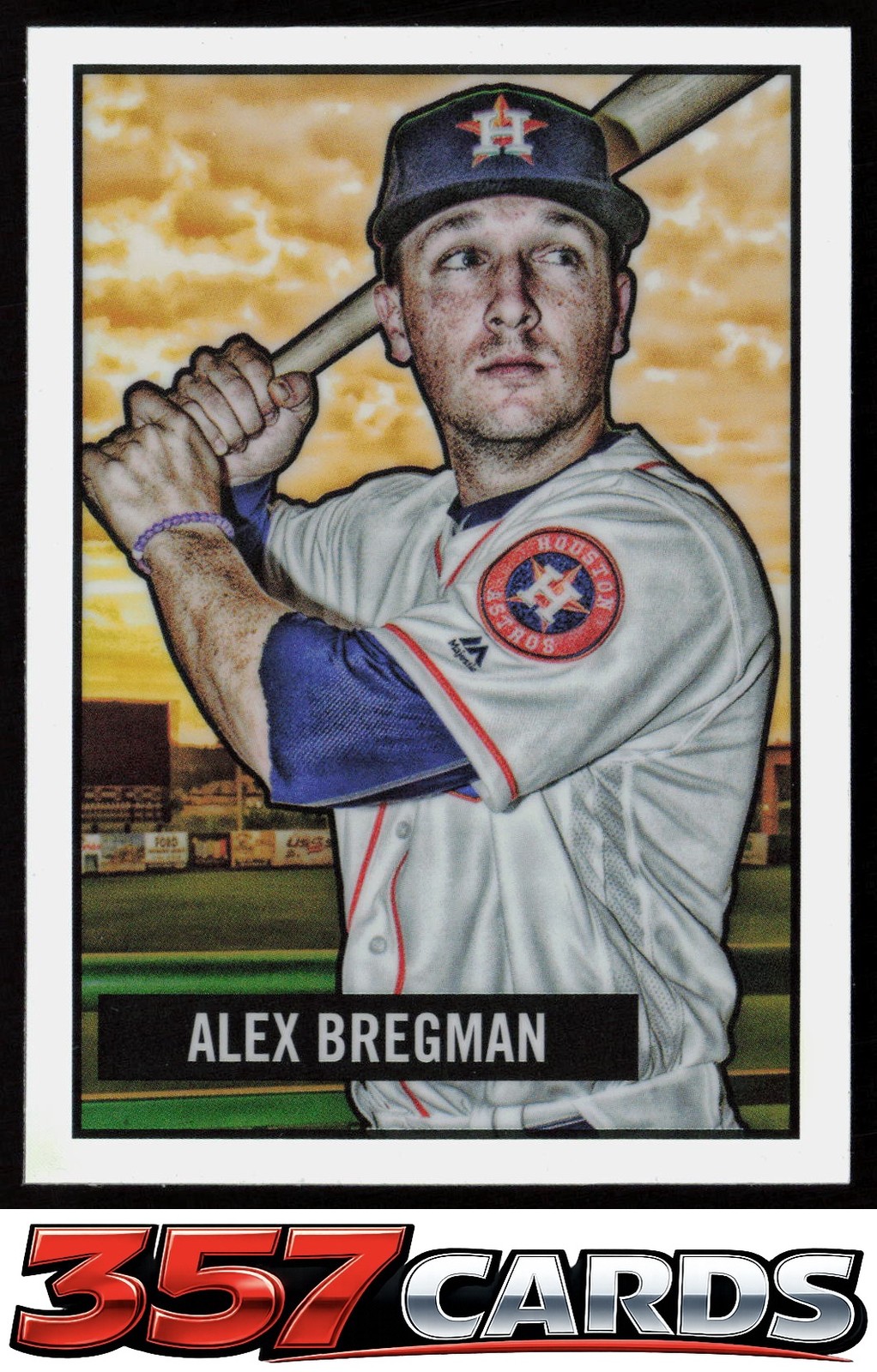 Alex Bregman #7 Baseball Cards 2017 Bowman 1951 Chrome trading card — raw and PSA graded price guide