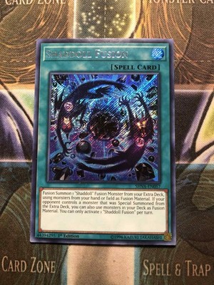 *** SHADDOLL FUSION *** 1ST EDITION SECRET RARE SHVA-EN057 YUGIOH! MINT/NM