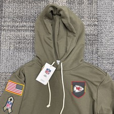 KANSAS CITY CHIEFS NIKE 2022 Salute To Service HOODIE MENS Medium NFL