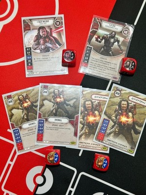 Star Wars: Destiny Red Lot - Baze Malbus, K-2SO, Overkill x2 (Cards and Dice)