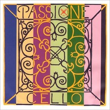Passione Cello D String - chromesteel/steel: thick/stark