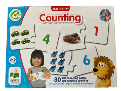 The Learning Journey: Match It! - Counting - 30 Piece Self-Correcting Number &