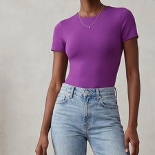 Aritzia Babaton Original Contour Vivacity Crew Bodysuit Size S