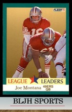 1991 Fleer #408 Joe Montana San Francisco 49ers (2A4)