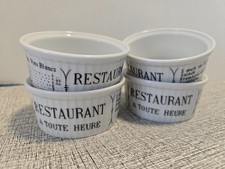 4 PILLIVUYT BRASSERIE Restaurant A Toute Heure Pleated ramekin - 5 oz., White