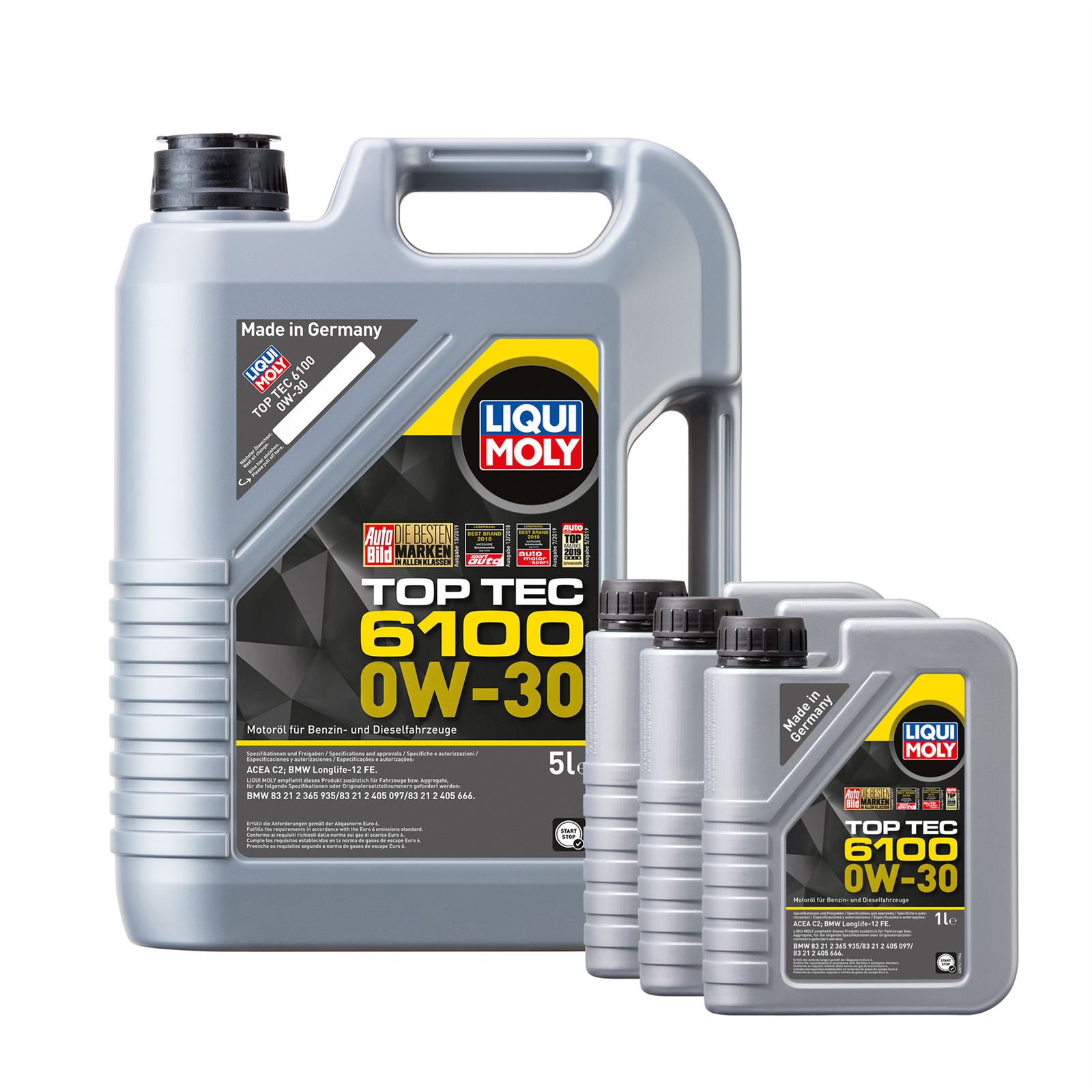 Liqui Moly Top Tec 6100 0w30 Fully Synthetic Engine Oil ACEA C2, API SP 8L