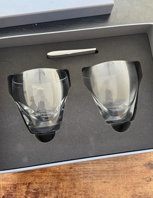 2 Baccarat Hennessy Crystal Cocktail Whiskey Cognac  Glasses