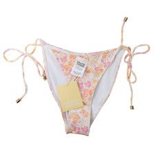 Charlie Holiday Sonny Tie Bikini Bottom Summer Floral Size Medium NWT