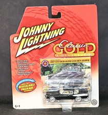 1957 Studebaker Golden Hawk Black 164 Johnny Lightning Classic Gold Sealed