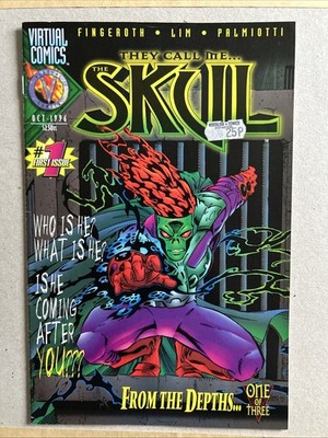 Virtual Comics: THEY CALL ME THE SKULL #1. Oct 1996 (Box6) VG Condition