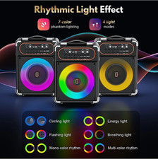 Portable  Karaoke Machine With 2 Wireless Microphones Speaker Bluetooth Speaker