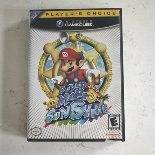 Nintendo Super Mario Sunshine GameCube 2002 Player's Choice Complete with Manual
