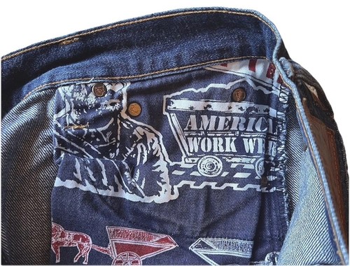 Left Field Greaser 1968 Cone White Oak Jeans Raw Denim Distressed Size 34 - 第 9/21 張圖片