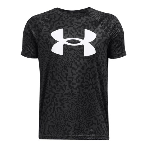 Under Armour Boys Tech Big Logo Printed Short-Sleeve T-Shirt, (018) Anthracite /