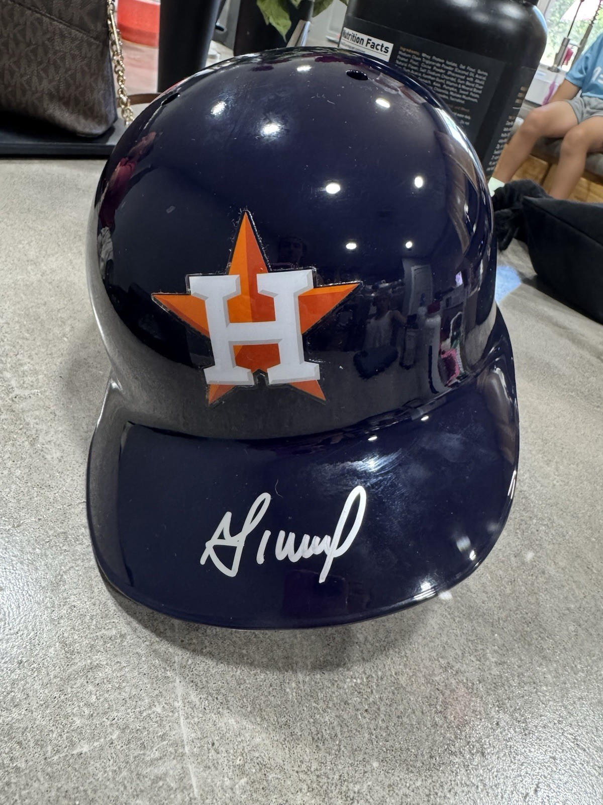 Jose Altuve Signed Houston Astros Full Size Helmet 