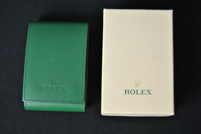 Genuine Rolex Service Pouch Original Outer Box OEM Green Travel Storage Case