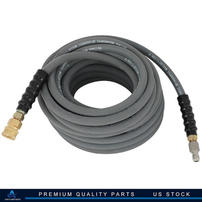 #ad Pressure Washer Hose 4000PSI 3.8quot; Gray With Couplers 1 Warranty Year $60.59