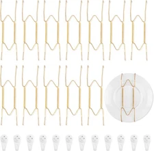 Bilillo 12 Pack Plate Hangers for the Wall, 9''-11'' 