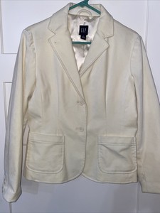 gap white blazer