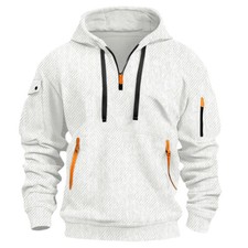Mens Hoodie Workout Top Casual Hooded Coat Hip Hop Sweatshirt