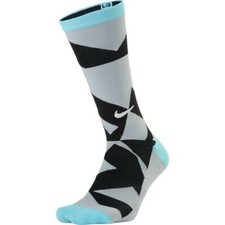 NIKE ELITE CUSHIONED GOLF DRI FIT CREW SOCKS - GRAPHIC SG0692-401 UNISEX UK2-5