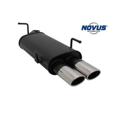 Novus N Stahl Sport Auspuff Endschalldämpfer 2x85 oval Opel Vectra B inkl 16V