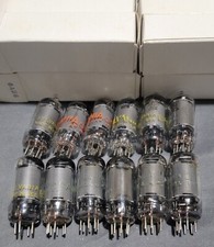 12 SYLVANIA TESTED 6AU6 AUDIO GUITAR AMPLIFIER HAM RADIO TV tube lot