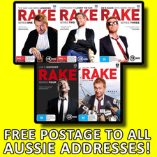 RAKE complete season series 1-5 1 2 3 4 5 DVD SET SEALED - Richard Roxburgh ABC