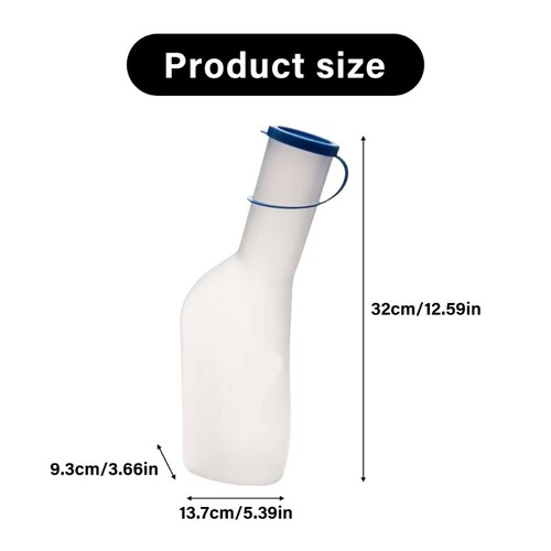 PP Urine Container 1000ml Spill Free Design Easy Maintenance For Men Elderly - Picture 8 of 8