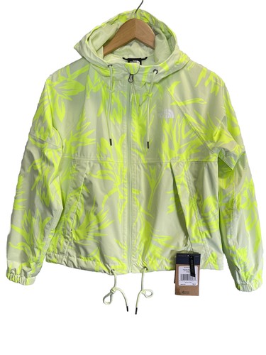 The North Face Women's US XS Antora Rain Hoodie Jacket Green Swirl NF0A7QF1IPA