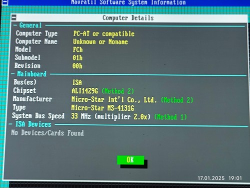Rare Socket 3 MSI MS-4131G VLB 486 AL2G Ver 2 Motherboard CPU & 8 MB RAM + BONUS - Picture 11 of 12