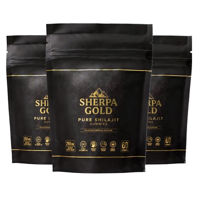 Himalayan Shilajit Gummies   3 Pack Bundle for Energy, Recovery & Immune Support