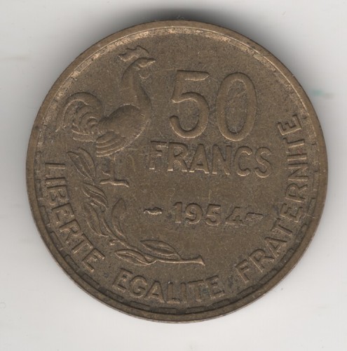 francia france 50 francs 1954 anno raro #mm85