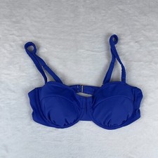 Wild Fable Bikini Top Womens Large Blue Comfort Removable Pads Adjustable Straps