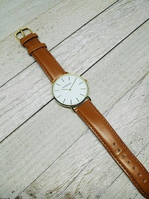 womens tan leather watch