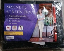Lot Of (5) Magnetic Screen Doors Screen Size 39"x83" Door Openings Up To 36"x82"