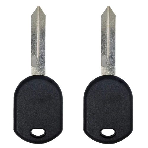 New Uncut Blank Transponder Key Replacement for Ford 4D63 Chip H84-PT (2 Pack)