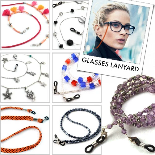 Elegant 3mm Crystal Rhinestone Strap Reader Eyeglass Chain Necklace Ho – Rosemarie Collections