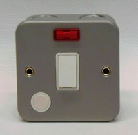 20A DP Zweipolig 250V Superswitch Elektrischer Schalter Neon Flex Metall...