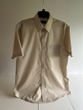 Stafford Men's Beige Shirt Size 16 Regular