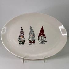 Oval Ceramic Platter - Gnome Gathering Boston International New