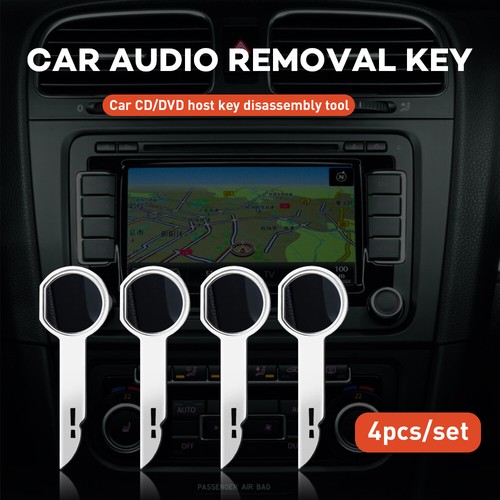 Juego de 4 piezas de herramientas de liberación de CD estéreo para radio de coche Pin Keys para Ford VW Audi - Imagen 5 de 9