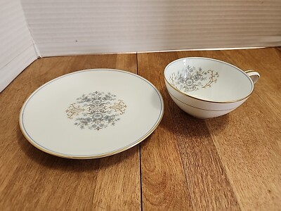 Noritake Mentone Tea Cup & Bread and Butter Plate