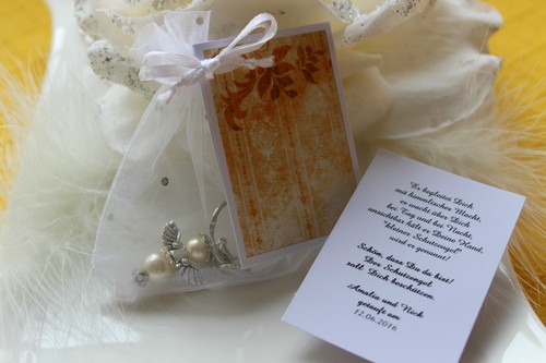 Gift for Guests Angel Organza Bag Cross Communion Baptism Wedding Personalised - Picture 8 of 15
