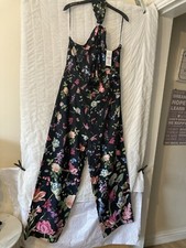 Lipsy(NEXT) Floral Twist Top Jumpsuit Size 16 petite BNWT