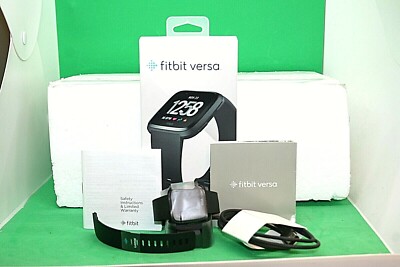 Fitbit Versa Smartwatch, Small/Large - Black